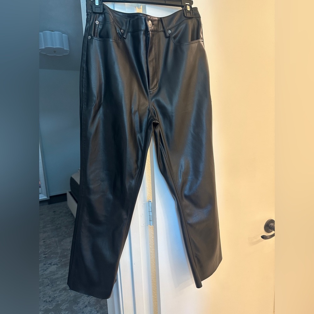 Zara faux leather pants